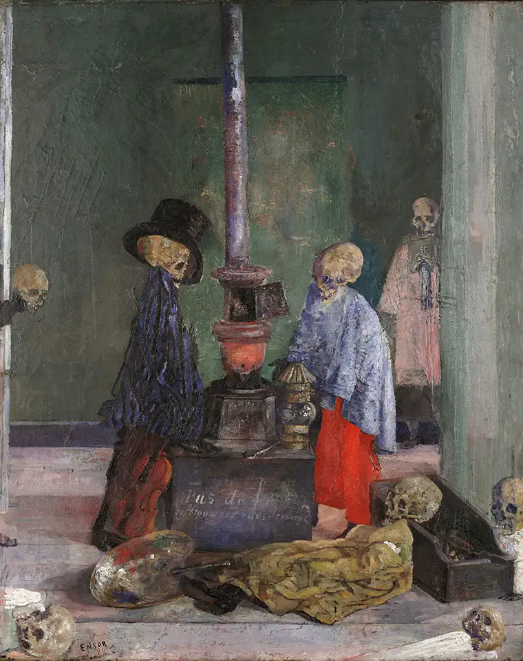 Skeletons Warming Themselves